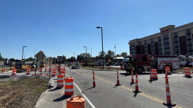 Traffic blocked on the Lloyd Expressway near Cross Pointe Blvd., September 29, 2026