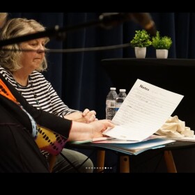 Susan Zeiser at WNIJ's Poetically Yours Poetry Workshop.