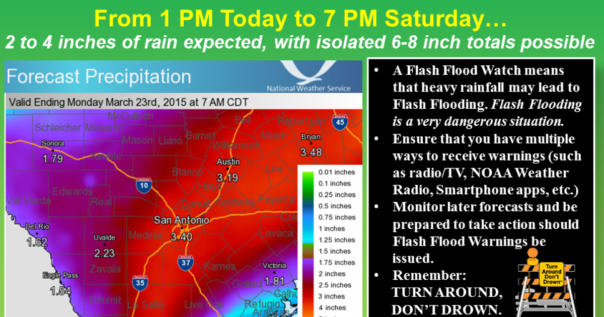 Flash Flooding Possible For San Antonio And Hill Country | TPR