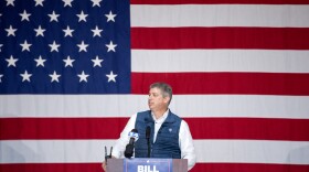 Missouri State Sen. Bill Eigel, R-Weldon Spring, announces his bid for governor on Friday, Sept. 8, 2023, at the St. Charles County Regional Airport in Portage Des Sioux, Mo. The Air Force veteran and two-term state senator joins the Republican primary alongside Secretary of State Jay Ashcroft and Lt. Gov. Mike Kehoe. A member of the legislature’s conservative caucus, Eigel has been critical of Senate GOP leadership on various issues. 