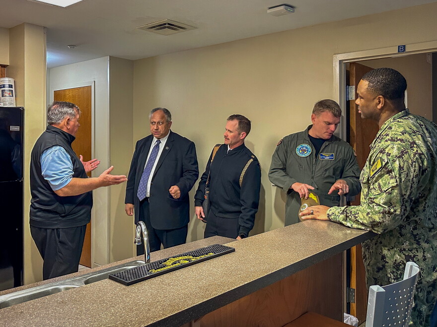 Former Secretary of the Navy Carlos Del Toro inspected unaccompanied housing at Naval Station Norfolk.