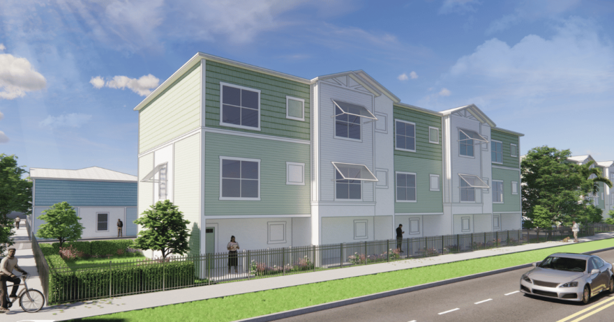 Rendering of apartment building 