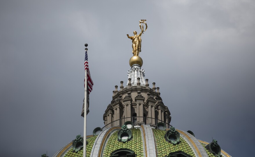 Pennsylvania State Capitol building in Harrisburg on July 26, 2023.