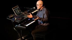 Thomas Dolby performing in 2018.