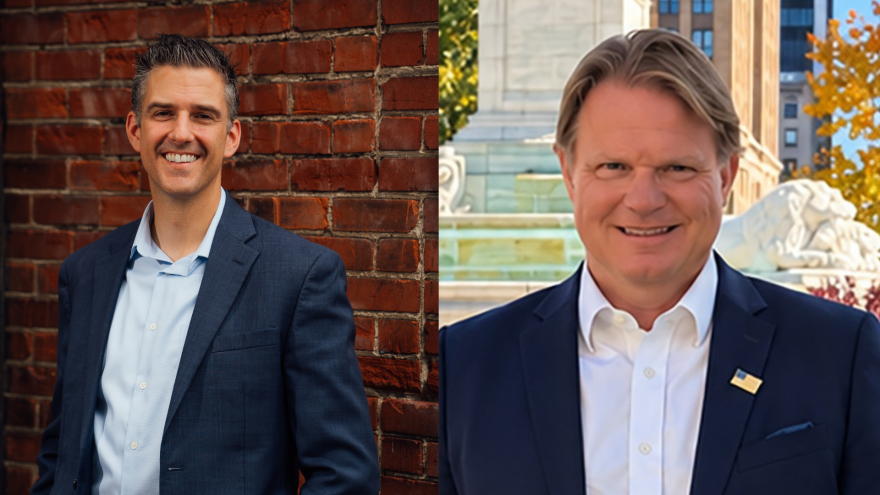 Democrat Adam Bojak, left, and Republican Frank Bogulski