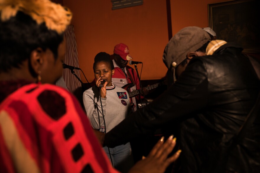 Friends Band plays a show in Bulawayo, Zimbabwe.