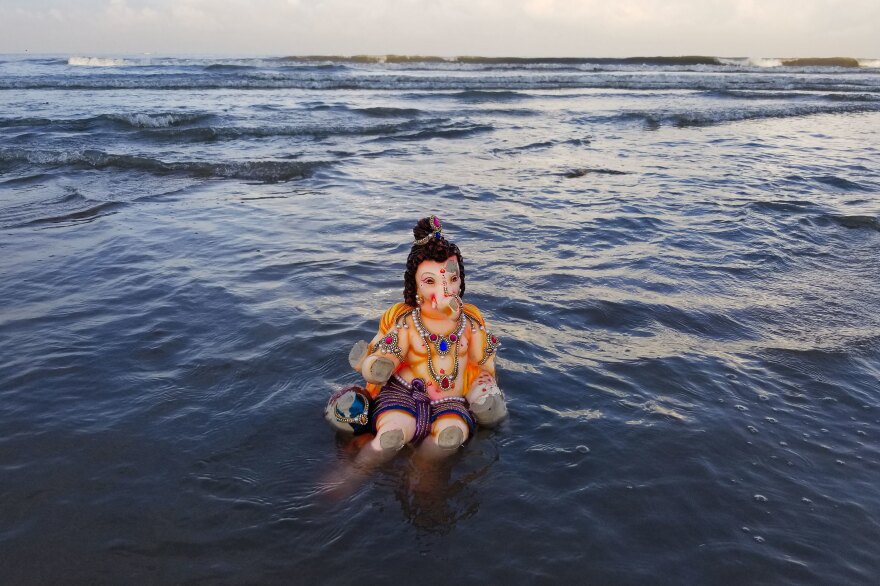 The Ganpati festival is celebrated all over India, with faithful immersing idols in lakes, streams, even man-made ponds dug out for the occasion. But Mumbai is its epicenter.