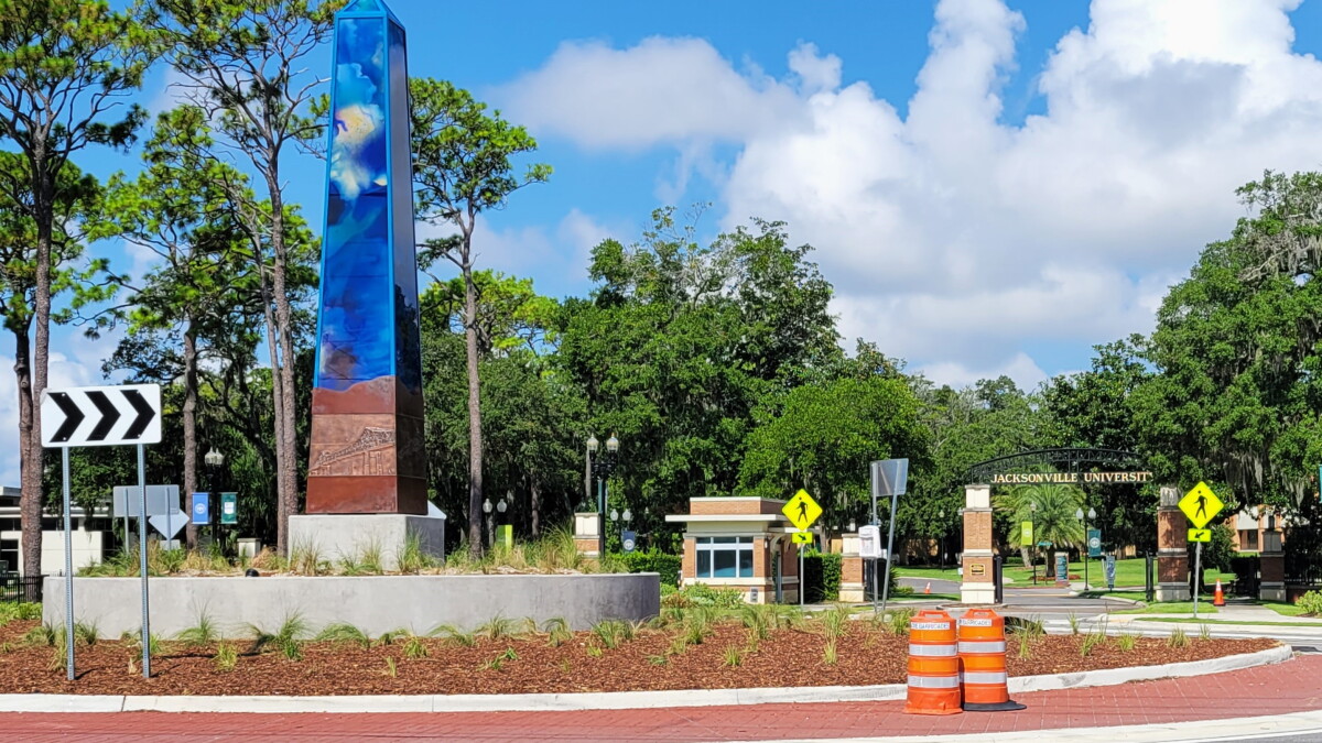 Obelisk towers over JU entrance as a tribute to Arlington and Jax - Vimarsana News