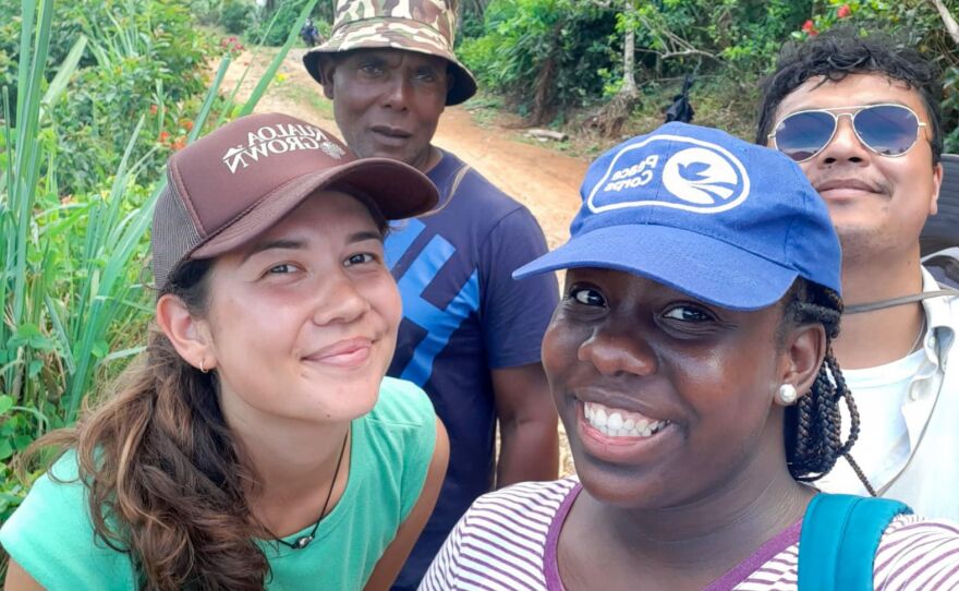 CSU Peace Corps Mya Hunter with farmer stakeholders_Saint Mary Parish, Jamaica.jpg