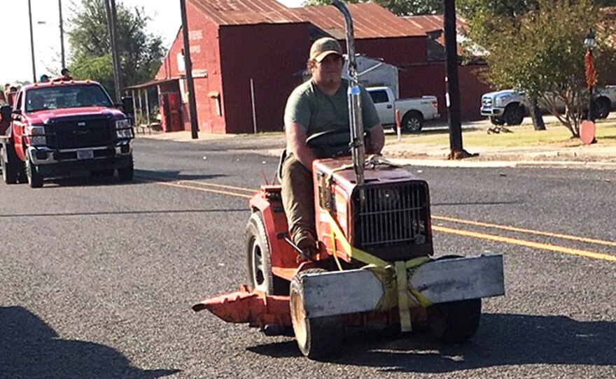 Some unusual vehicles also were in the Pecan Fest parade.