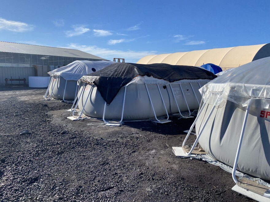 Blue Ocean Barns at the Natural Energy Laboratory of Hawaiʻi Authority in Kailua-Kona