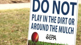 An Environmental Protection Agency sign, 2018.