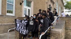 A teacher was suspended from her role for refusing to remove a Black Lives Matter flag from her classroom