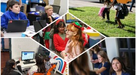 Images from public, private and home education.