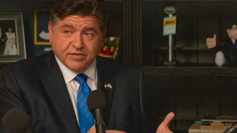 Gov. JB Pritzker discusses his plans for a third term in an interview with Capitol News Illinois in his Chicago campaign office on Oct. 1, 2026.