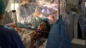 Dagmar Turner plays violin during brain surgery at King's College Hospital NHS 
