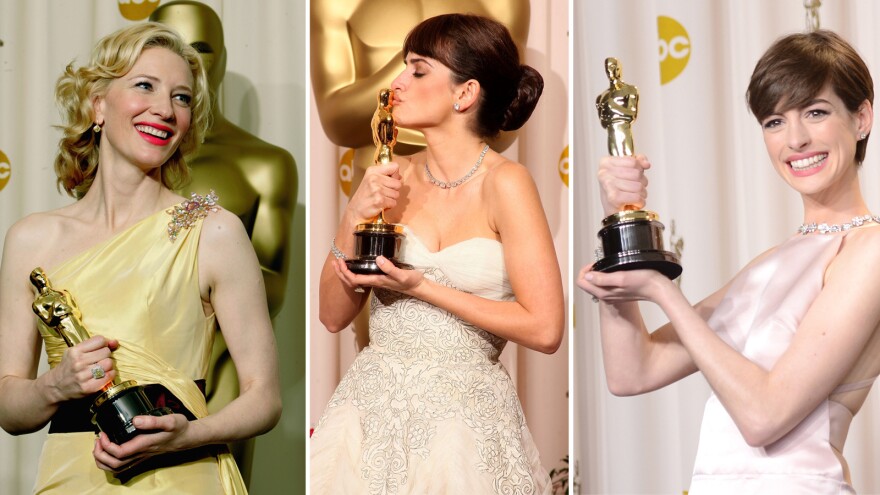 Curse? What curse? Above, best supporting actress winners Cate Blanchett in 2005, Penélope Cruz in 2009 and Anne Hathaway in 2013.
