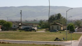 The east side of the Gonzales Family Apartments project site.