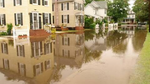 Water Street during flood