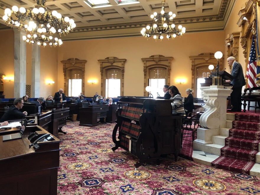 Ohio Senate meets for session on March 8, 2022.