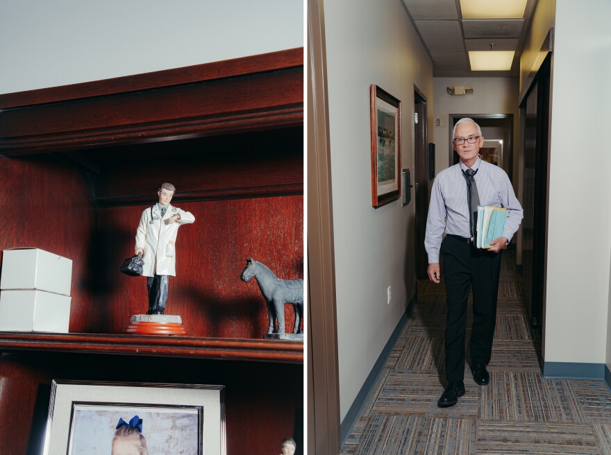 For years, Dunlap took insurance and ran a traditional practice. Now he has about 800 patients who pay him monthly fees directly.