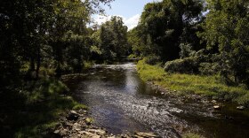 Shown is newly announced Big Elk Creek State Park near Landenberg, Pa., Tuesday, Sept. 27, 2022. In Chester County, the new park will include 3.5 miles (5.6 kilometers) of Big Elk Creek, which feeds into the Chesapeake Bay at Elk River. Officials say the creek was long used by indigenous people and was an area of considerable activity for the Underground Railroad.
