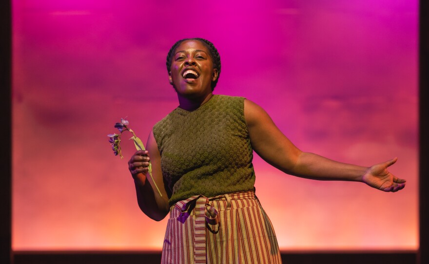 Taylor James as Celie in Le Petit Theatre's production of the musical The Color Purple