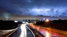 lightning over Dallas