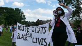 Dr. Victoria Thomas organized a White Coats for Black Lives march in June to bring awarnes to racial disparities in the medical community.