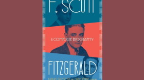 Cover of "F. Scott Fitzgerald: A Composite Biography"; three photos of the author at various stages of life in red and blue tones