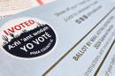 I Voted Sticker ballot 2024
