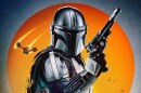 Movie poster for the science fiction drama "Star Wars: The Mandalorian and Grogu"