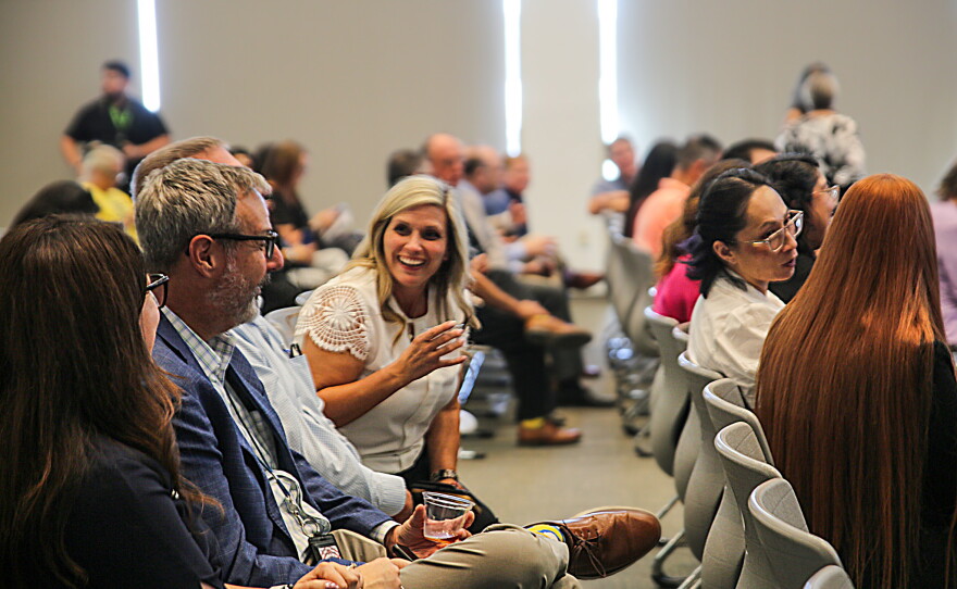 The town hall, held at the AWC Schoening Conference Center, was open to the to
