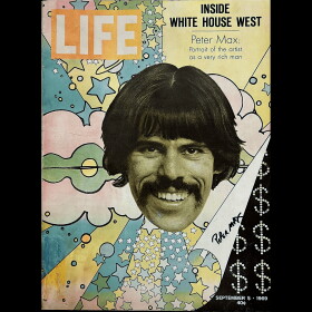 Sept. 5, 1969 cover of Life Magazine featuring artist Peter Max.
