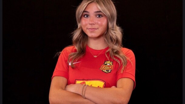 Niagara Falls Sophmore Carmella Vilardo poses in an undated photo in her soccer jersey.