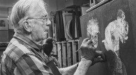 Robert Ernst Marx in his studio, 2015