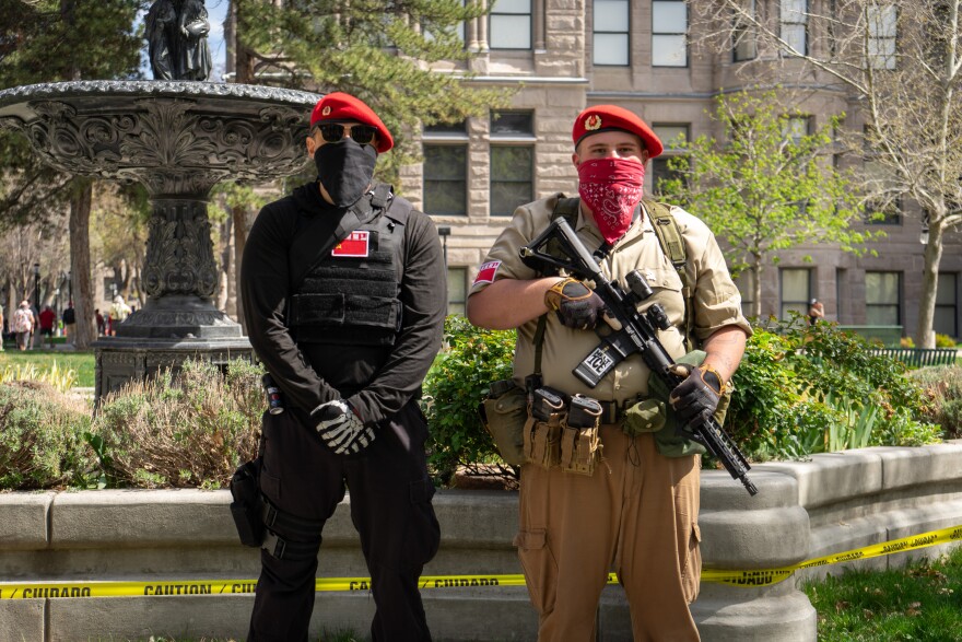 Despite the shooting incident that occurred last year at the No Kings March, ‘Ox’ and ‘H’ said they are exercising their Second Amendment right to open carry at the protest.