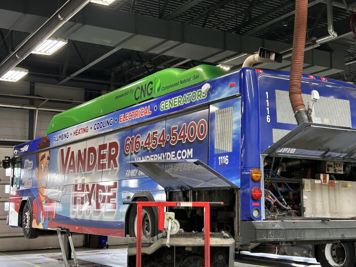 The Rapid has already converted a majority of its fleet from diesel to compressed natural gas. Now, some of that gas will be coming from the city's biodigesters.
