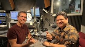 Crag DeSilva (left) and Michael-Thomas Foumai (right) in the HPR-2 studio.