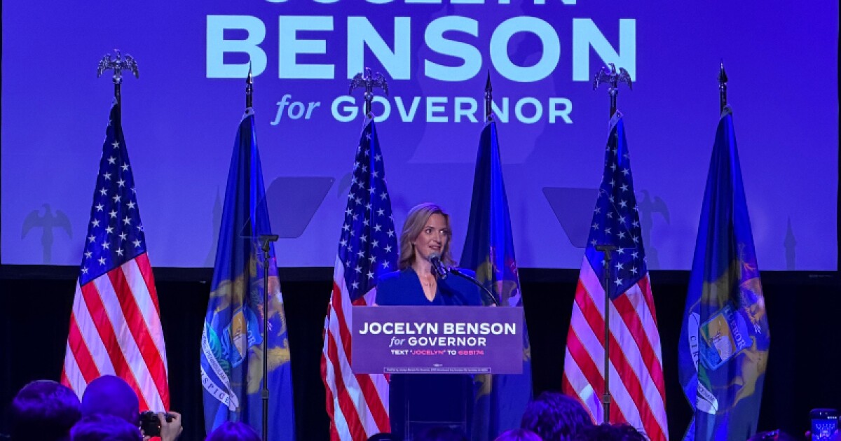 Benson wins Democratic nomination for Michigan governor