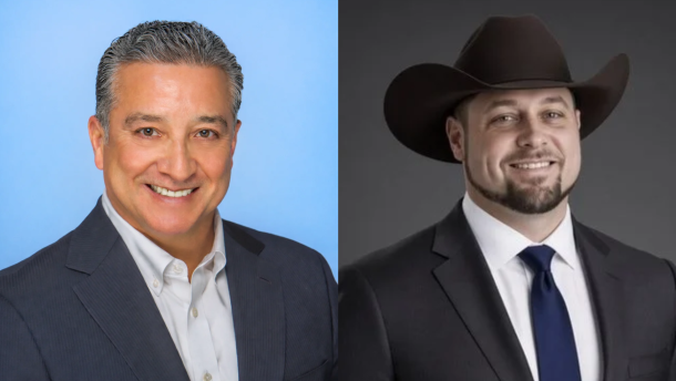 Candidates for New Mexico State Auditor Joseph Maestas (left) and Joshua James Lawrence (right)