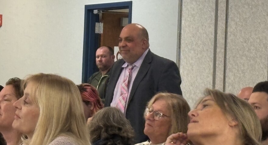 Michael Mandarano is Northwell Health's first provider in Pennsylvania. He is a pediatrician and internist who will work out of Dingmans Ferry. He will start seeing new patients in January 2026. Photo taken at Northwell Health's informational meeting on Nov. 20.