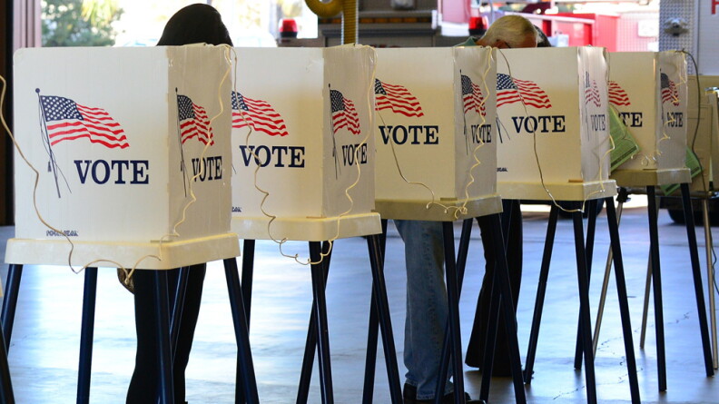 Citizens vote.