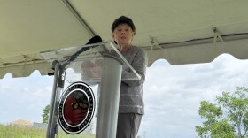 Chief of the Eastern Shawnee Tribe of Oklahoma Glenna Wallace started the festival with remarks.