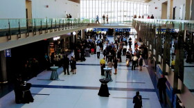 Guests checked out the expansion of Concourse A at Charlotte Douglas International Airport Wednesday. 