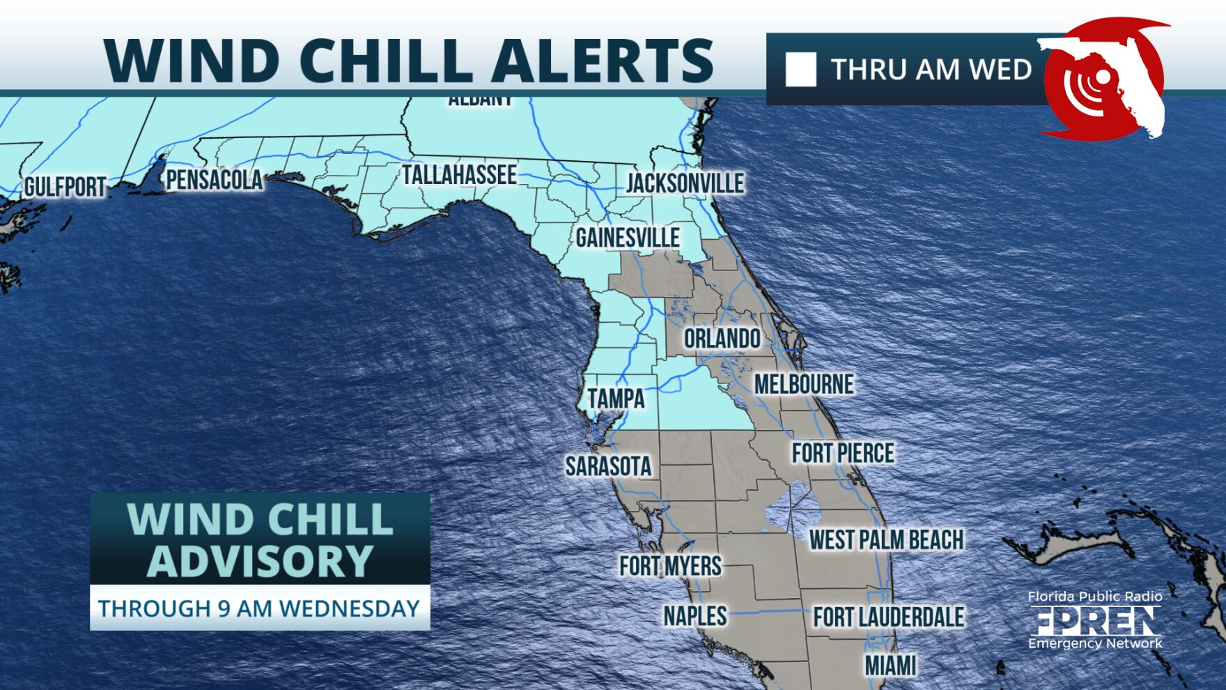 Winter alerts in effect as coldest air of the season arrives to Florida ...