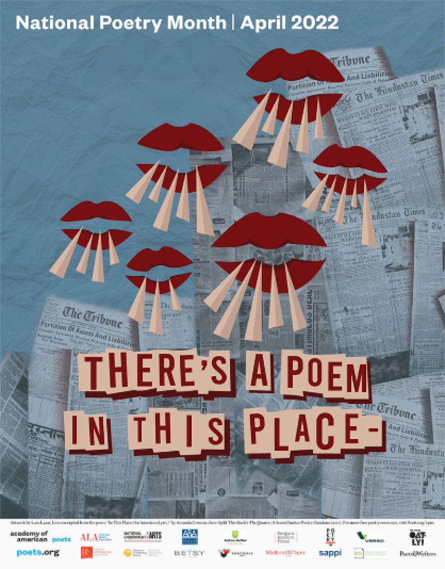 National Poetry Month 2022 poster