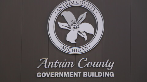 The outside of Antrim County's government building in Bellaire. (Photo : Austin Rowlader / IPR News)