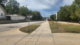 College Street between Grant Avenue and Kansas Expressway in Springfield, Mo. (Photo taken October 21, 2026)