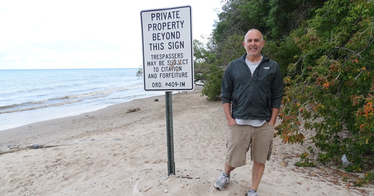 Shorewood resident takes Lake Michigan shoreline access to court